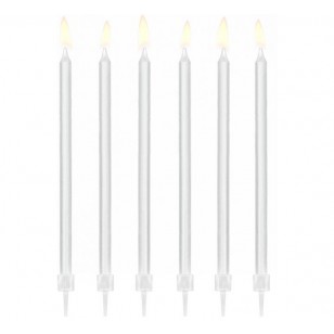 Plain White 14cm Tall Candles